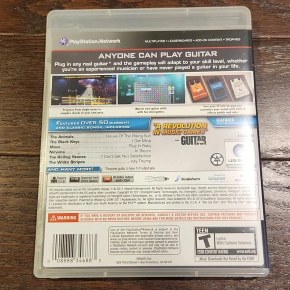 PS3 Rocksmith Video Game - Picture 3 of 3